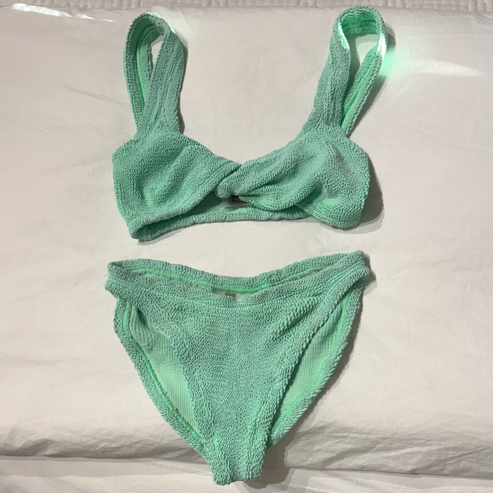 Hunza G Juno bikini in Lime, one size